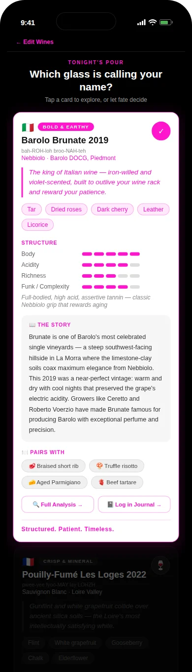 Tonight's Pour module screenshot