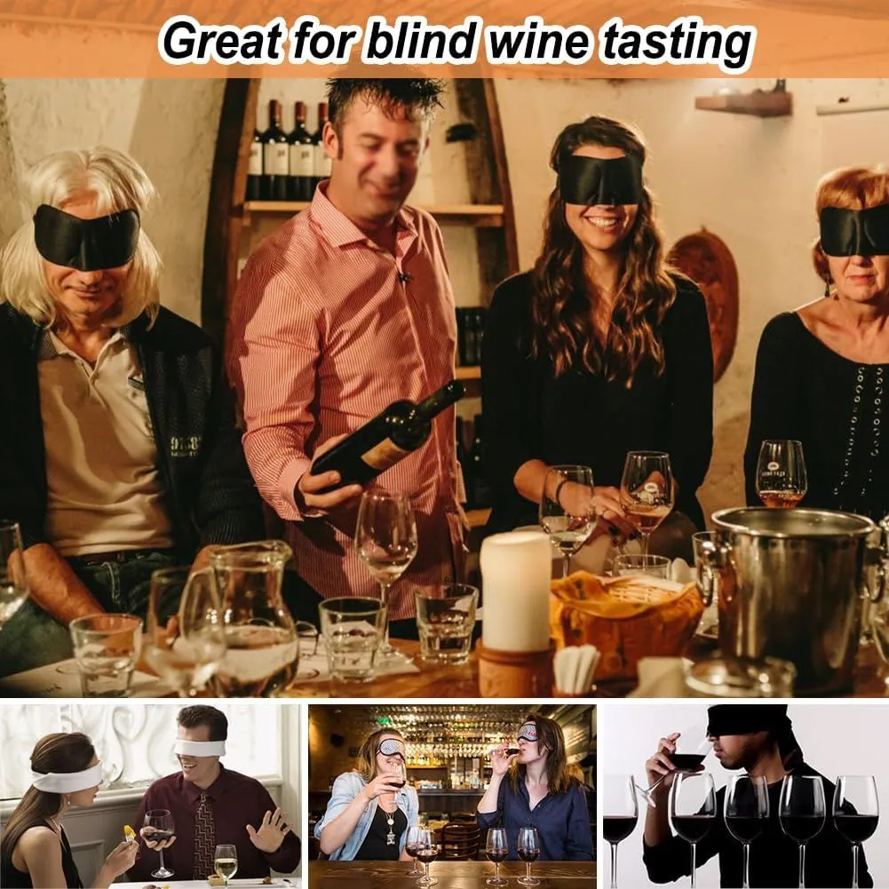 Numbered burlap blind tasting bottle bags, detail: drawstring closure, in-hand