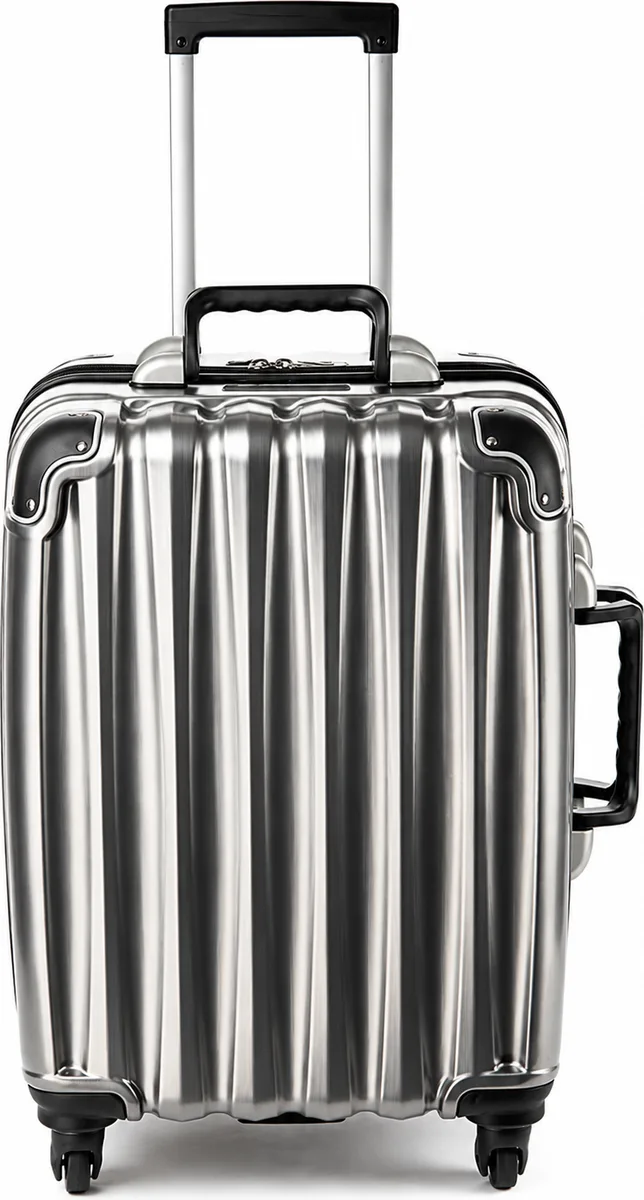 VinGardeValise Grande 12-bottle wine suitcase in silver